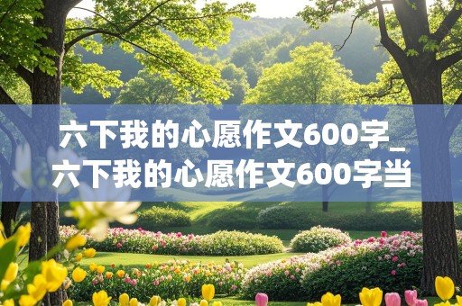 六下我的心愿作文600字_六下我的心愿作文600字当医生