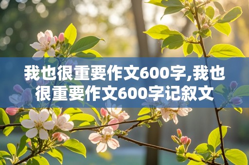 我也很重要作文600字,我也很重要作文600字记叙文