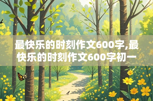 最快乐的时刻作文600字,最快乐的时刻作文600字初一