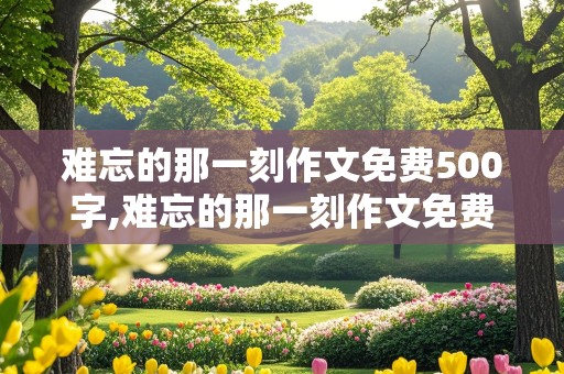 难忘的那一刻作文免费500字,难忘的那一刻作文免费500字六年级