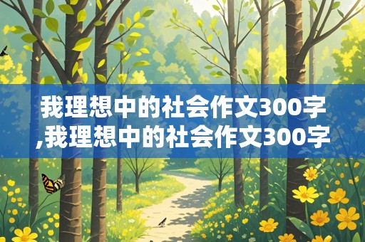 我理想中的社会作文300字,我理想中的社会作文300字左右