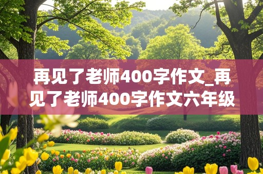 再见了老师400字作文_再见了老师400字作文六年级