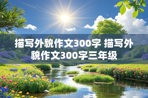 描写外貌作文300字 描写外貌作文300字三年级