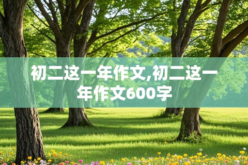 初二这一年作文,初二这一年作文600字