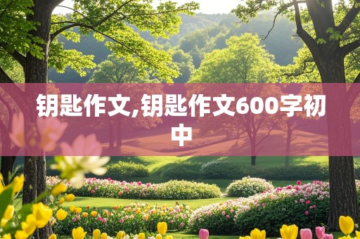 钥匙作文,钥匙作文600字初中