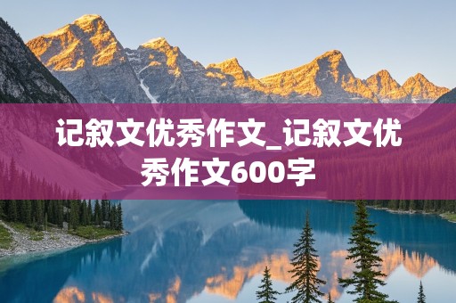 记叙文优秀作文_记叙文优秀作文600字