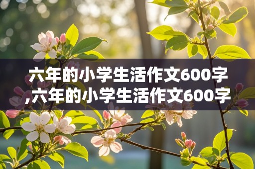 六年的小学生活作文600字,六年的小学生活作文600字优秀