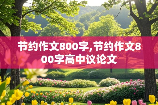 节约作文800字,节约作文800字高中议论文