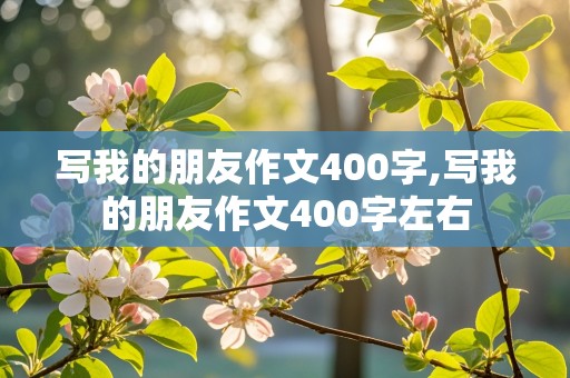 写我的朋友作文400字,写我的朋友作文400字左右