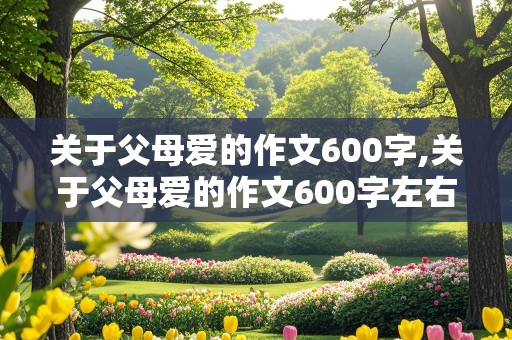 关于父母爱的作文600字,关于父母爱的作文600字左右