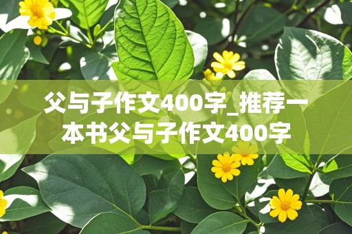 父与子作文400字_推荐一本书父与子作文400字