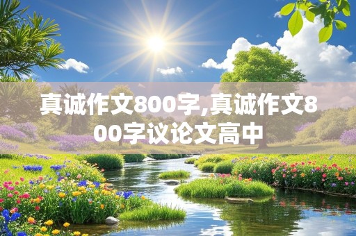 真诚作文800字,真诚作文800字议论文高中