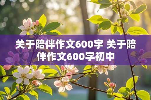 关于陪伴作文600字 关于陪伴作文600字初中