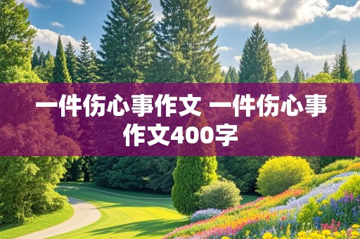 一件伤心事作文 一件伤心事作文400字