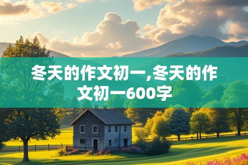 冬天的作文初一,冬天的作文初一600字