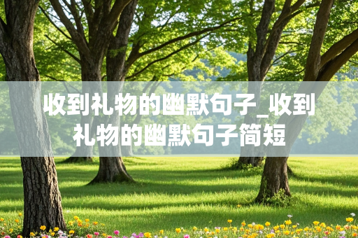 收到礼物的幽默句子_收到礼物的幽默句子简短