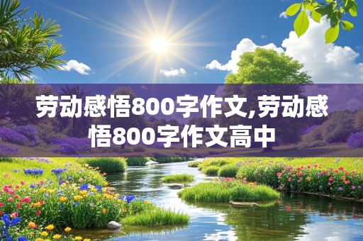 劳动感悟800字作文,劳动感悟800字作文高中