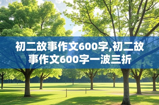 初二故事作文600字,初二故事作文600字一波三折