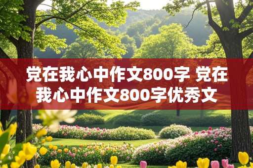 党在我心中作文800字 党在我心中作文800字优秀文