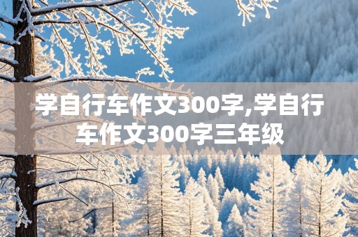 学自行车作文300字,学自行车作文300字三年级