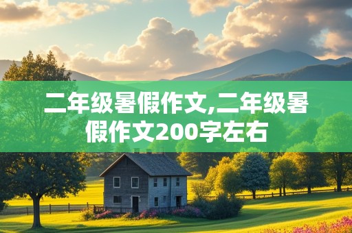 二年级暑假作文,二年级暑假作文200字左右