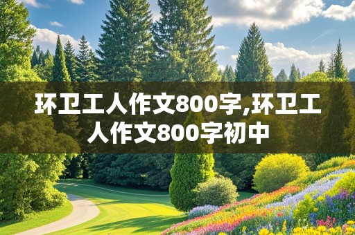 环卫工人作文800字,环卫工人作文800字初中