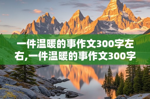 一件温暖的事作文300字左右,一件温暖的事作文300字左右三年级