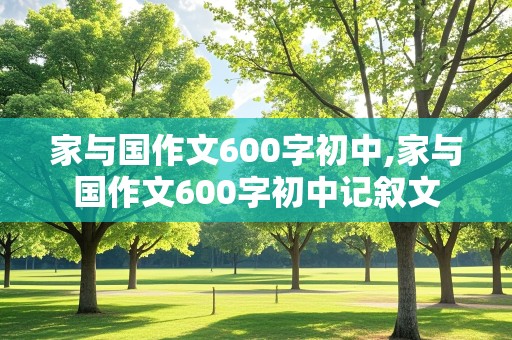 家与国作文600字初中,家与国作文600字初中记叙文