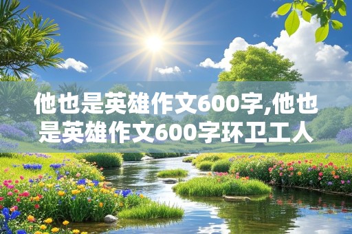 他也是英雄作文600字,他也是英雄作文600字环卫工人