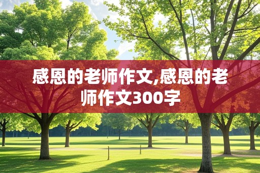 感恩的老师作文,感恩的老师作文300字