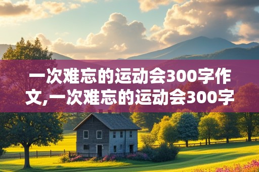 一次难忘的运动会300字作文,一次难忘的运动会300字作文三年级