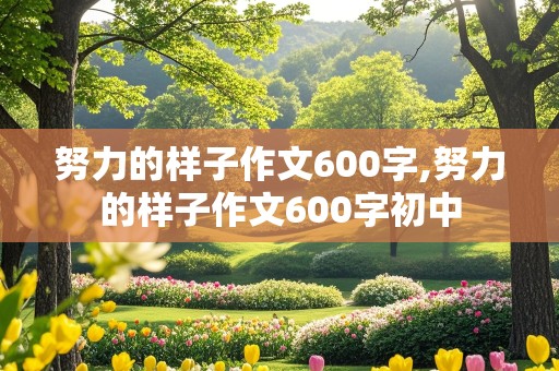 努力的样子作文600字,努力的样子作文600字初中