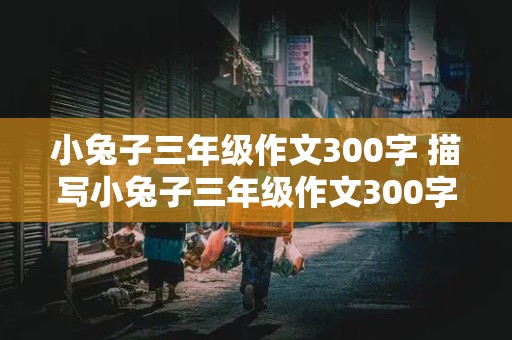 小兔子三年级作文300字 描写小兔子三年级作文300字