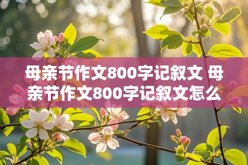 母亲节作文800字记叙文 母亲节作文800字记叙文怎么写