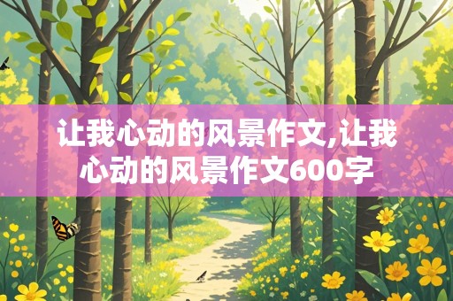 让我心动的风景作文,让我心动的风景作文600字