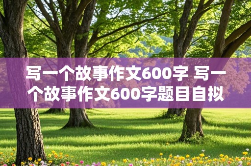 写一个故事作文600字 写一个故事作文600字题目自拟