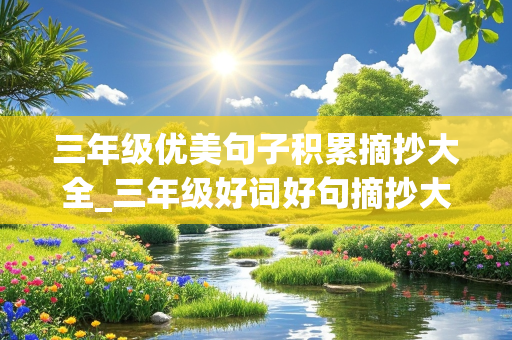 三年级优美句子积累摘抄大全_三年级好词好句摘抄大全