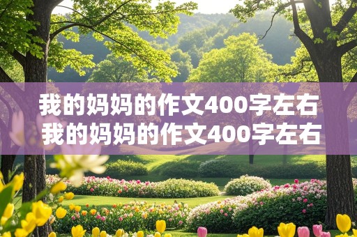 我的妈妈的作文400字左右 我的妈妈的作文400字左右四年级