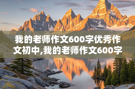 我的老师作文600字优秀作文初中,我的老师作文600字优秀作文初中一年级