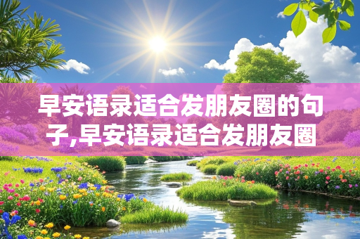 早安语录适合发朋友圈的句子,早安语录适合发朋友圈的句子图片