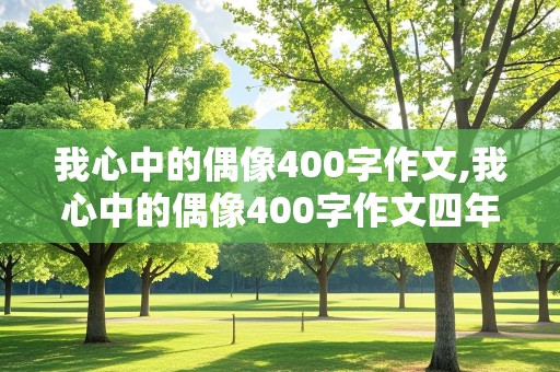 我心中的偶像400字作文,我心中的偶像400字作文四年级