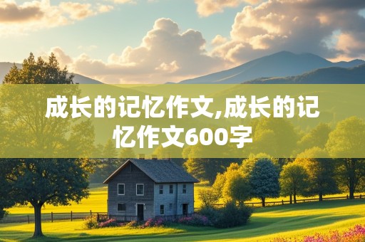 成长的记忆作文,成长的记忆作文600字