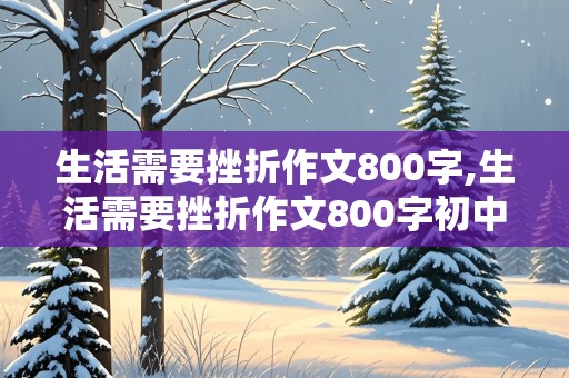 生活需要挫折作文800字,生活需要挫折作文800字初中