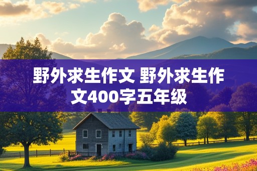 野外求生作文 野外求生作文400字五年级