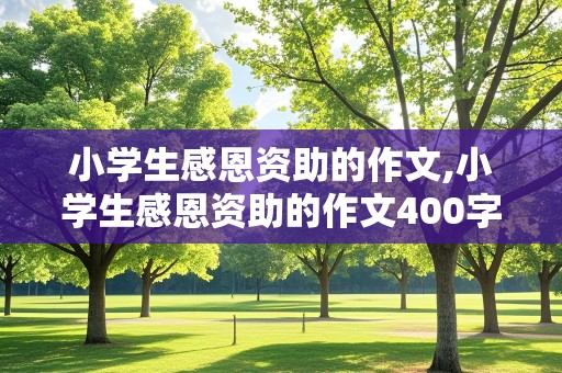 小学生感恩资助的作文,小学生感恩资助的作文400字