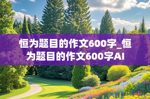 恒为题目的作文600字_恒为题目的作文600字AI