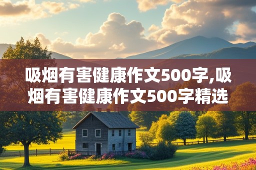 吸烟有害健康作文500字,吸烟有害健康作文500字精选七篇怎么写