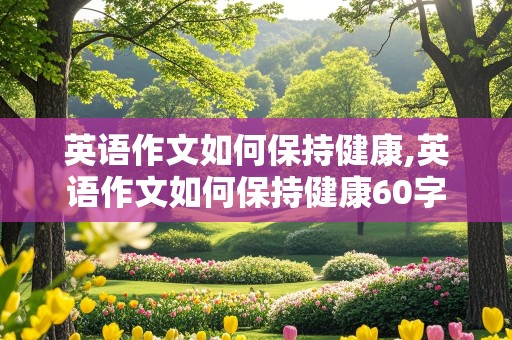 英语作文如何保持健康,英语作文如何保持健康60字