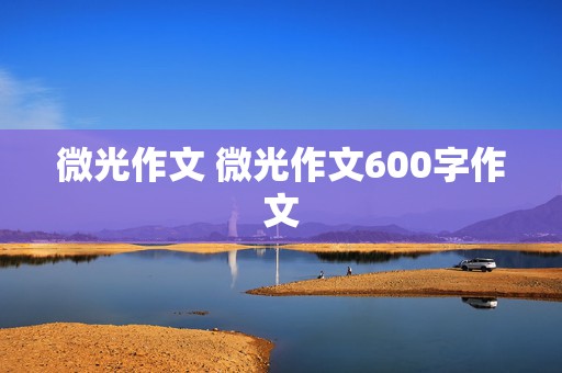 微光作文 微光作文600字作文