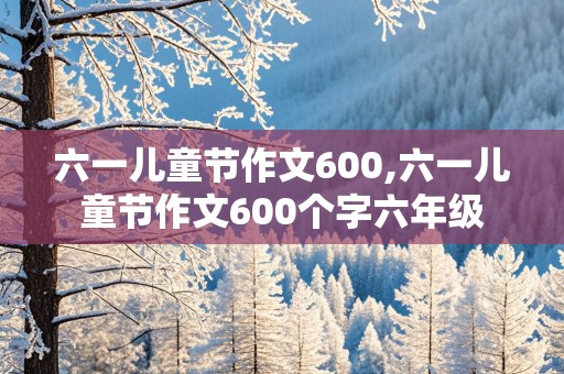 六一儿童节作文600,六一儿童节作文600个字六年级